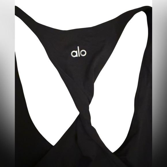 Alo Yoga Black Don’t Get It Twisted Tank Top Women’s Size Large (Estimated) - Picture 4 of 5